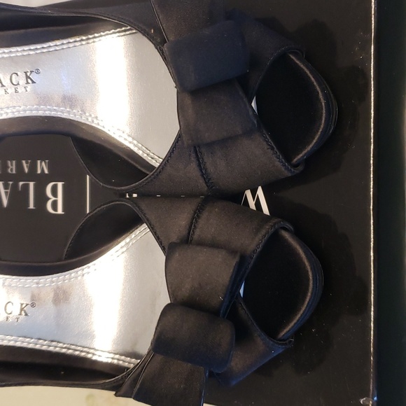 NIB WHBM Contessa Black High Heel Sandals Size 6.5 - Picture 2 of 7